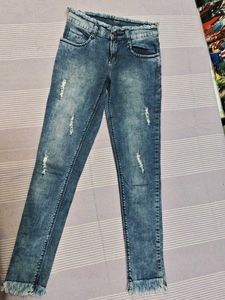 Distressed Denim Jeans