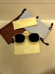 Geometric Gold Sunglasses