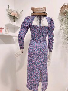 Zara Purple Floral Dress