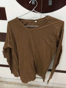 Brown Long Sleeve T-Shirt