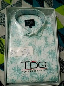 TDG Men's Floral Print Shirt