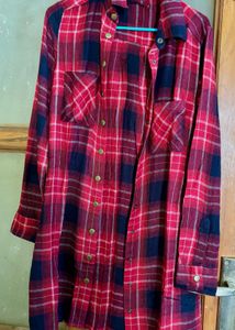 M&amp;S checkered shirt dress