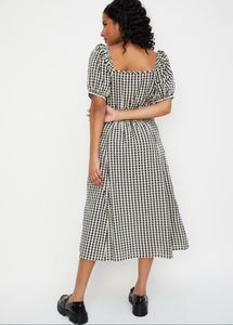 MAX Checked Midi Dress