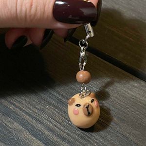 Capybara Clay Keychain