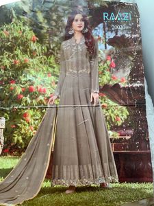 Festive/wedding Wear 3 Piece Floor Length Gown