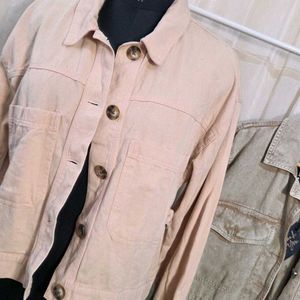 Casual Light Peach Jacket