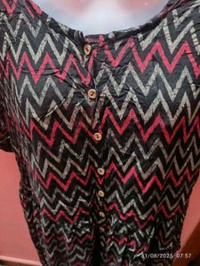 XXL size Chic Printed Maxi Dress