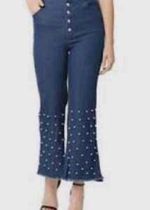 Pearl Embellished Jeans