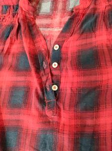 Red &amp; Black Pattern Shirt