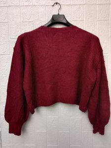 New with tag Pinterest Stylish Maroon Knit Sweater