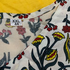 Floral Kurta Set with garara &amp; Dupatta