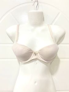 Beige White Bra Victorias secret