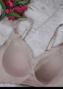 Nude Padded Seamless Bra For Women