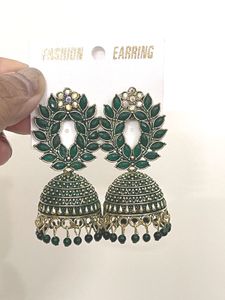 Fancy Green Jhumka