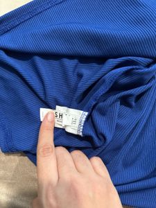 SHEIN Blue Sleeveless Top