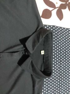 Black Half Shirt For Man