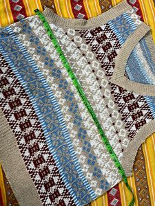 Patterned Sweater Vest