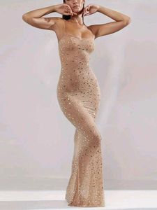 Bodycon Long Sparkle Stone Dress Party Prom