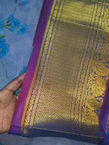Elegant Blue Paisley Shawl