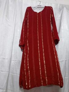 beautiful long kurti and attractive colour