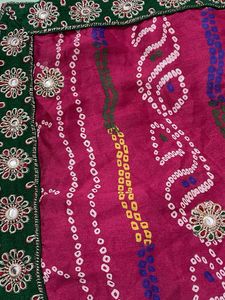 Bandhej Pink Saree