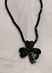 Lucky Clover Crystal Necklace