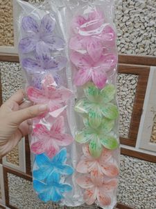 Flower Hair Claw Set-12 pcs