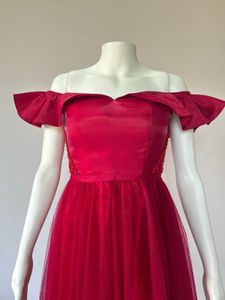 Elegant Red Evening Gown