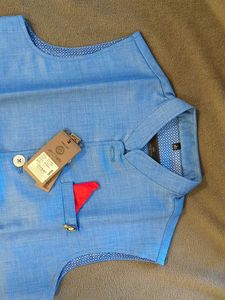 L - Royal Blue Nehru Jacket