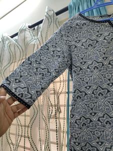 Black and White Kurti