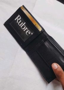 New Trendy Mens Black Genuine Leather Wallet
