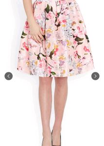 Floral knee length midi skirt