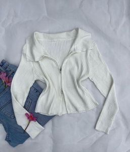 White zip top