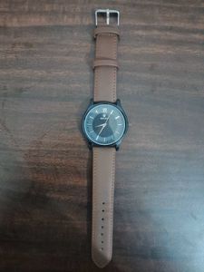 Men's Brown Leather Hand Watch