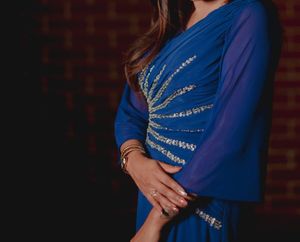 Elegant Blue Ethnic Gown