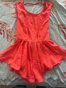 Cutest peplum top backless and tied with love 🎀