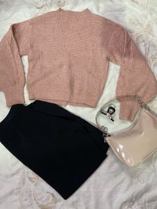 Zara Pink Knit Cardigan