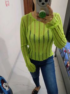 Cute Mesh Top