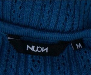 Teal Knitted Crop Sweater
