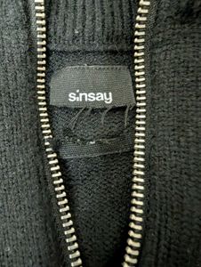 Stripped Zip Up Sweatshirt