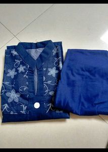 new denim kurta with legging set