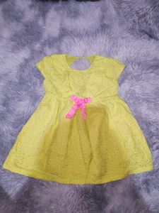 Lime Green Eyelet Dress