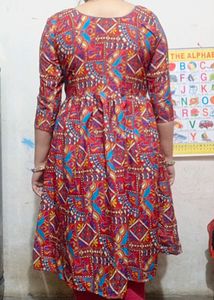 Short Neck Frock Style Kurti