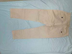 Beige Casual Pants