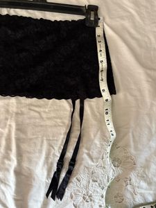 Beautiful Lace Skirt With Garter Belt
