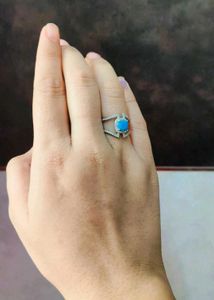 Turquoise stone Ring 925 Pure Silver