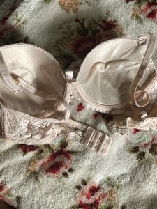 34B Lace Padded Bra – Elegant Nude