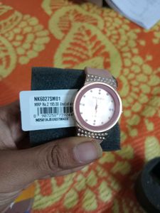 RRADO Quartz Watch - Rose Gold &amp; Rhinestones