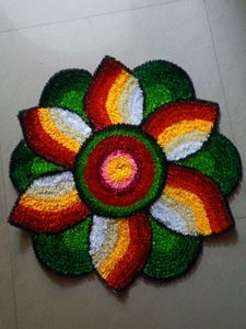 Flower Rangoli Mat