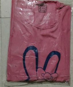 Cute Pink Bunny Graphic Tee